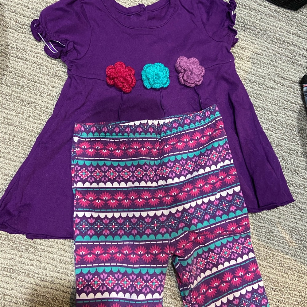 Adorable Toddler Outfit w/ Crochet Details